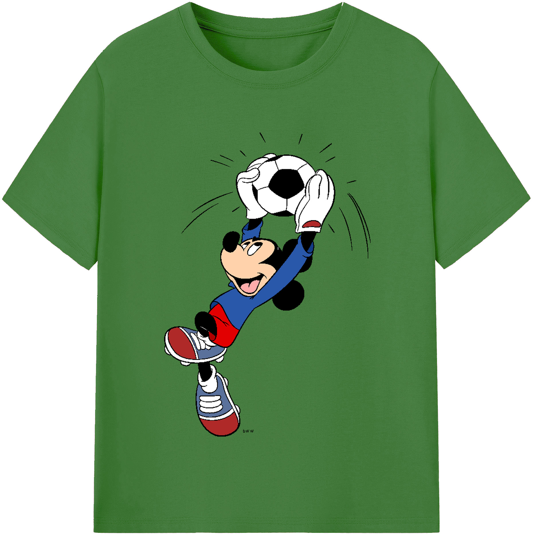 （画像用） ミッキーマウス Mickey Mouse レディースカジュアルプリントTシャツ（綿100％）